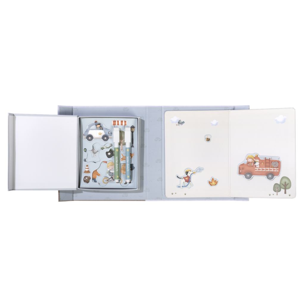 Little Dutch - Magnet- och rituppsättning - Jim Vehicles BT126895