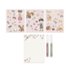 Little Dutch - Magnet- och rituppsättning - Rosa Fairy Garden BT126894