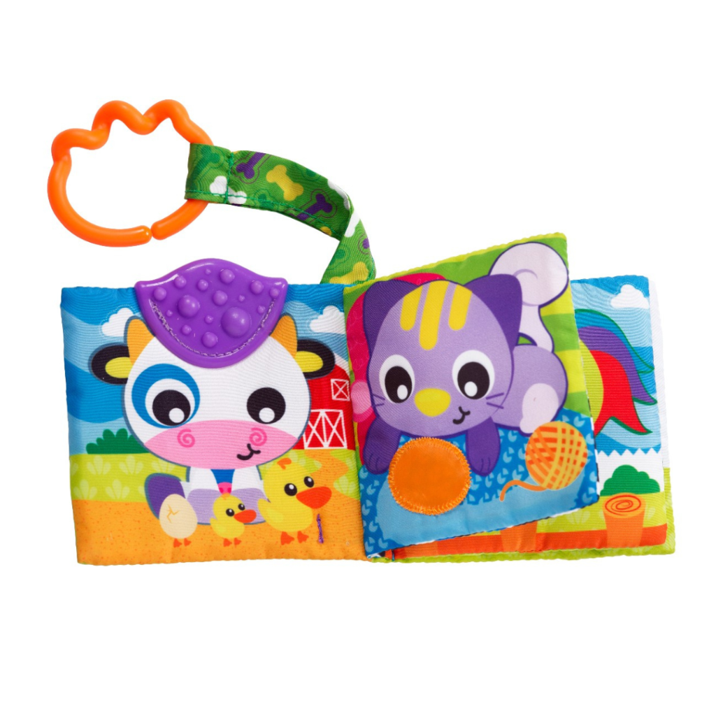 Playgro Farm bitbok med hängare - 10186967