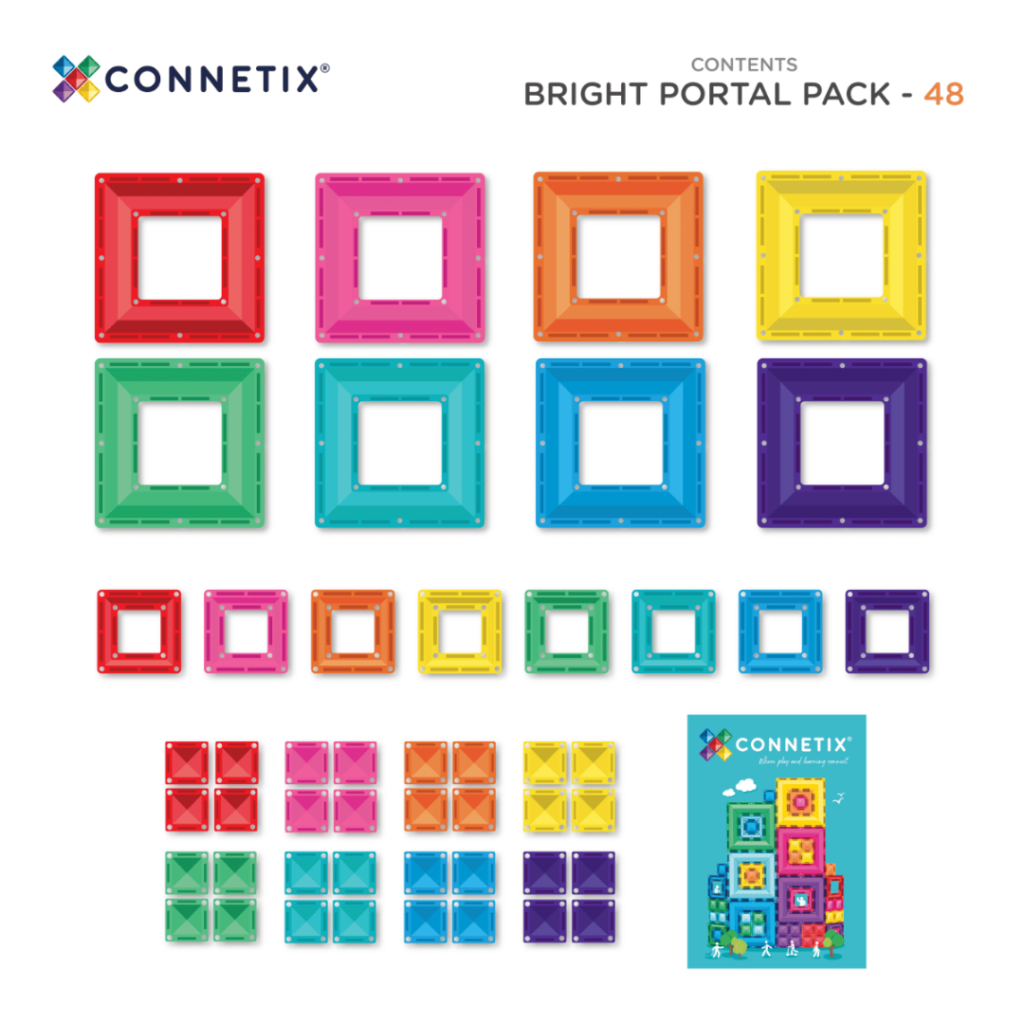 Connetix Bright Portal Pack 48 st