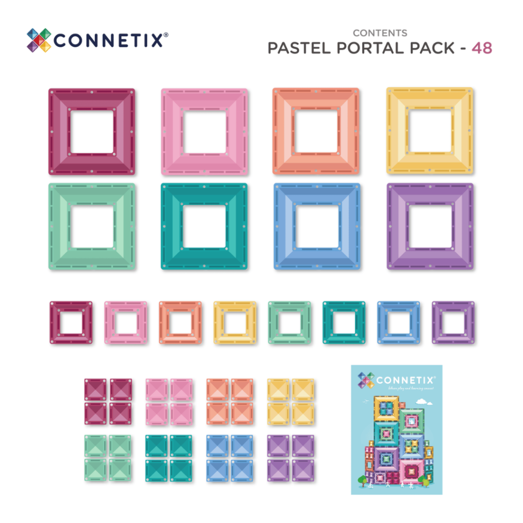 Connetix Pastel Portal Pack 48 st