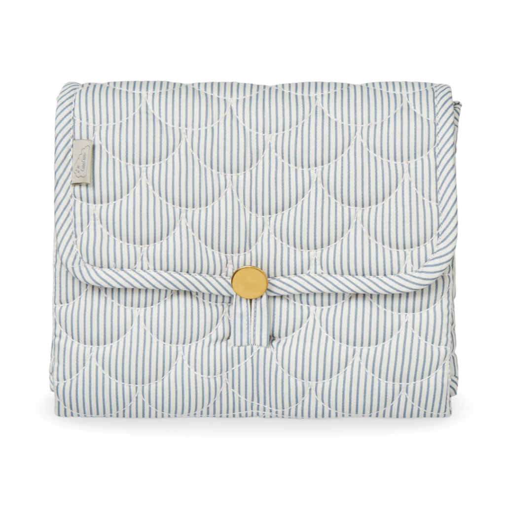 Cam Cam Copenhagen quiltet pusleunderlag classic stripes blue