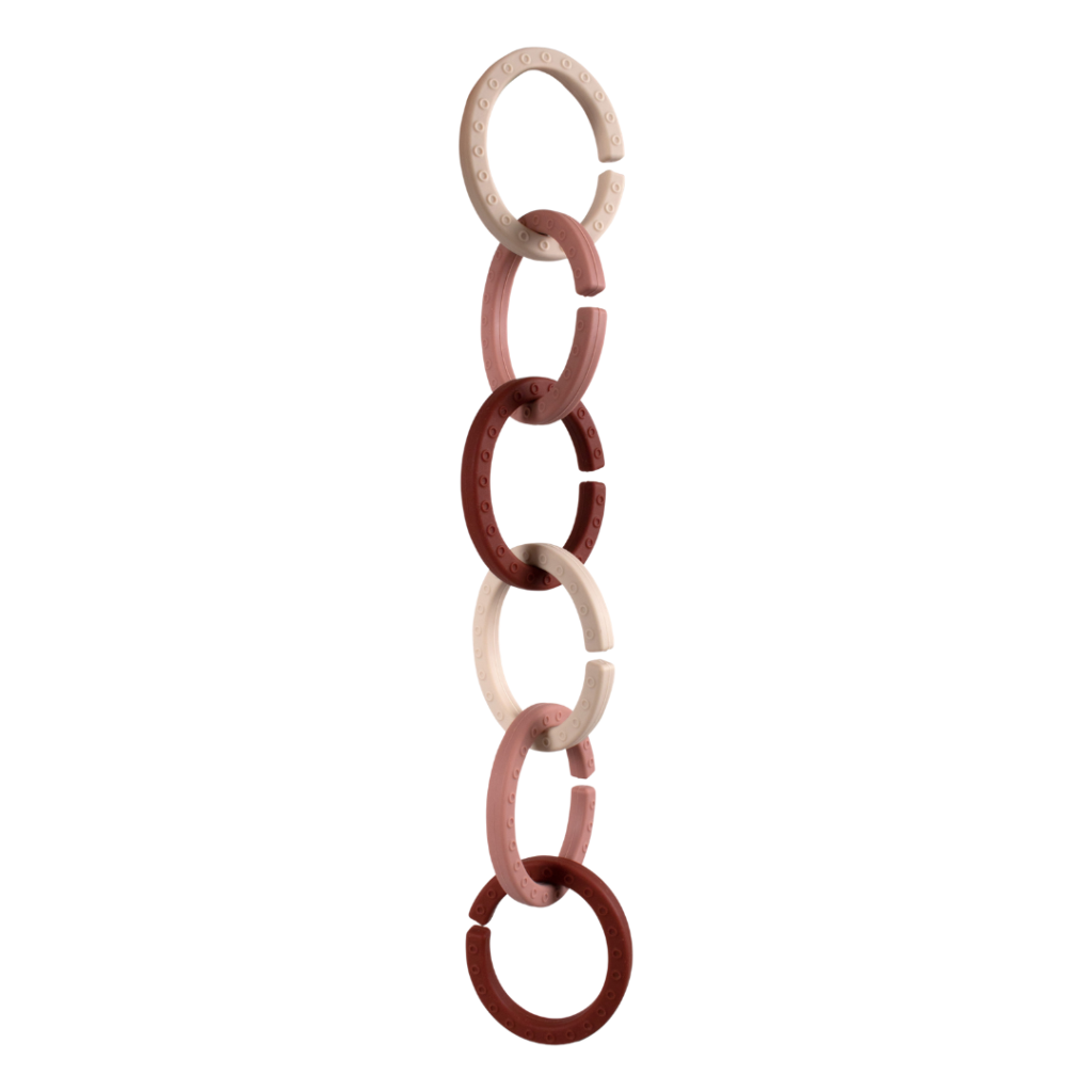 Filibabba Ophængsringe - 6-pak - rose