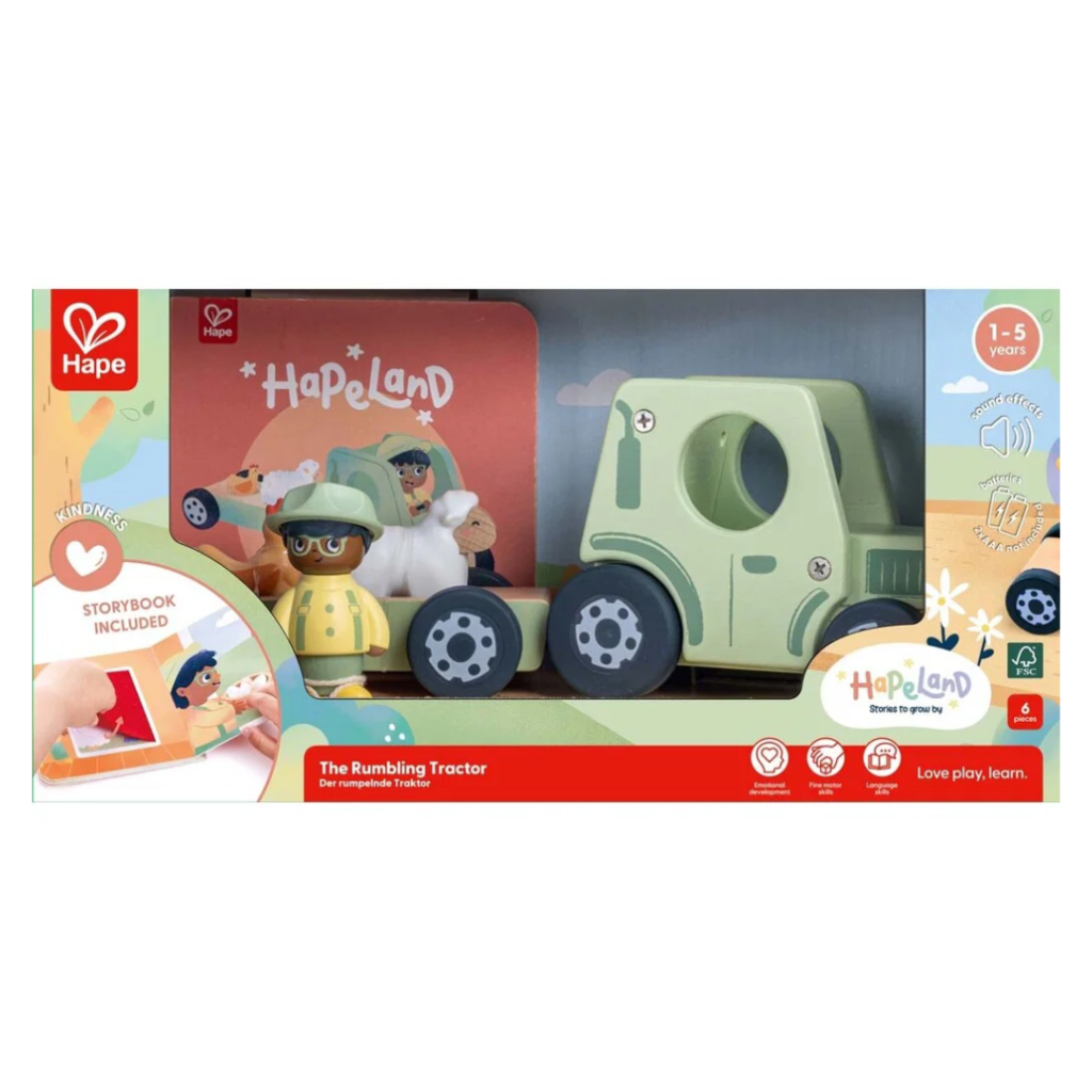 Hape - Mullrande traktor med ljud