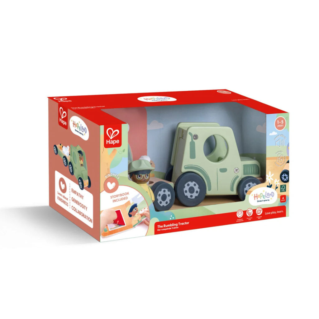Hape - Mullrande traktor med ljud