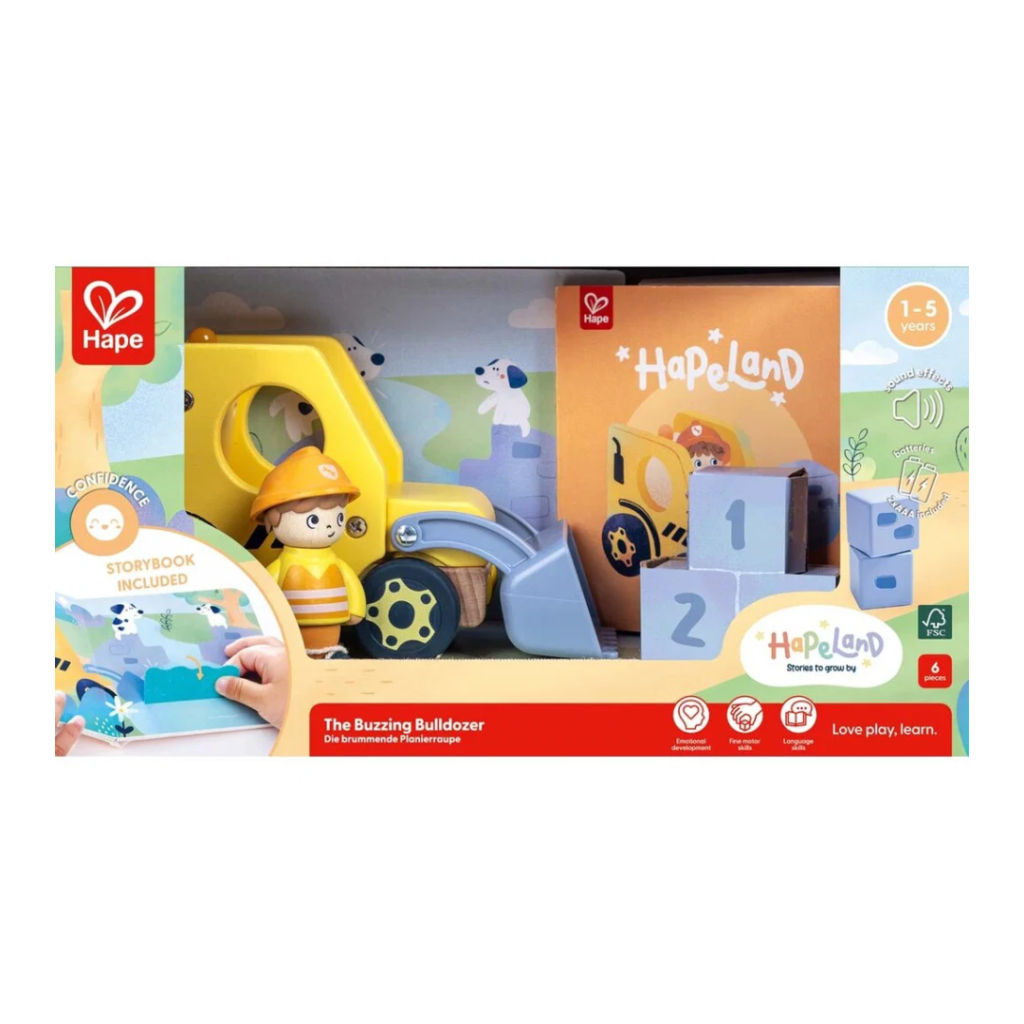 Hape surrande bulldozer med ljud