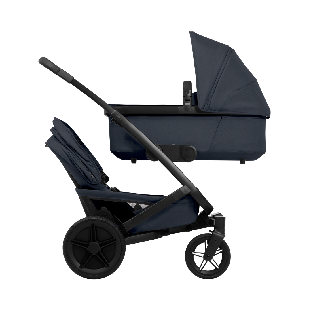 Joolz Geo5 double søskendeklapvogn navy blue