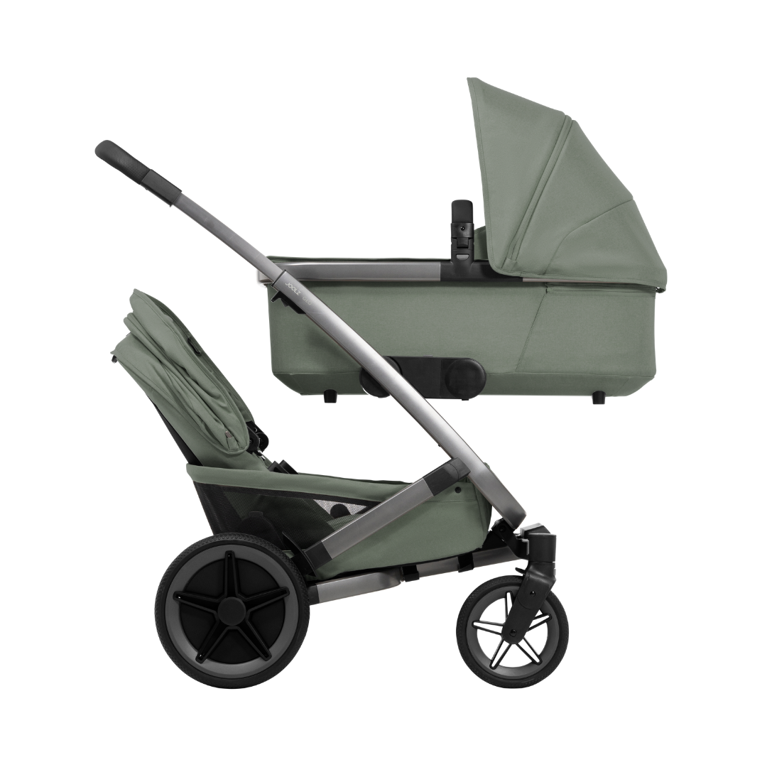 Joolz Geo5 double søskendeklapvogn sage green