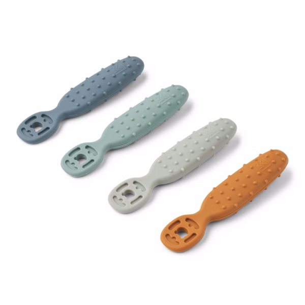 Liewood Caelia lärskedar för spädbarn, 4-pack