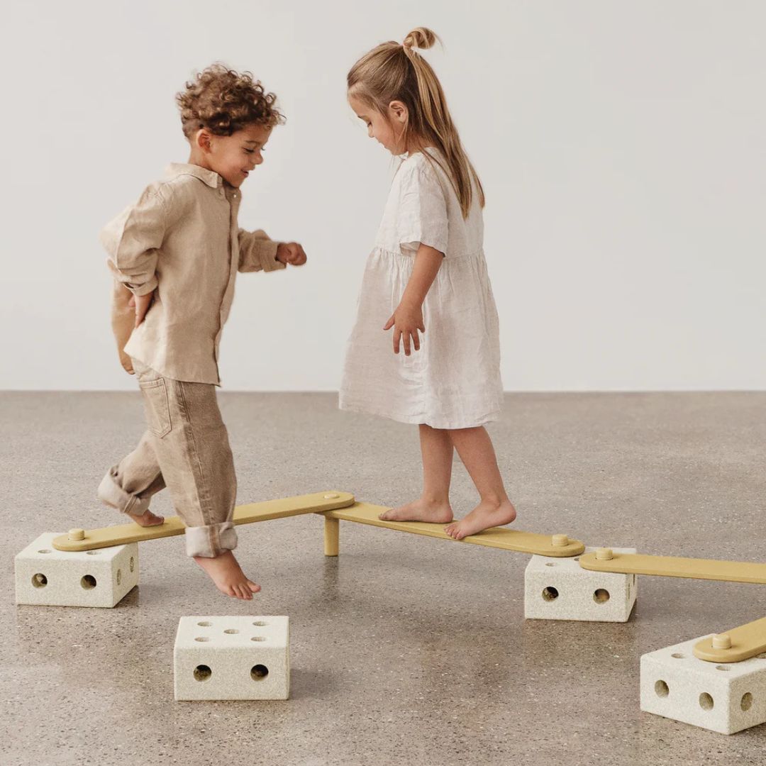 Modu balancebane - sand grey/honey yellow - balance track