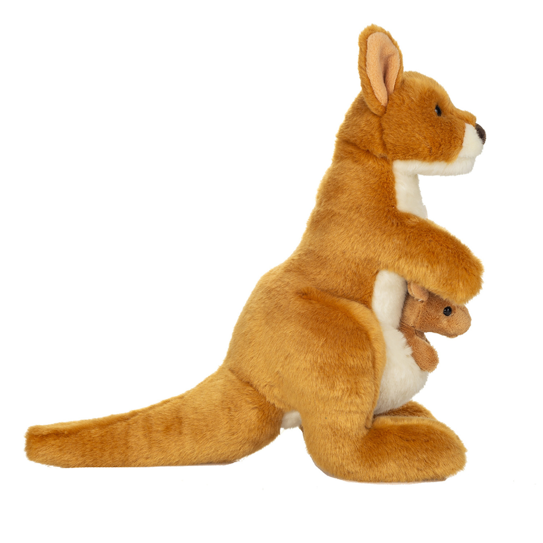 Teddy Hermann - Kænguru med baby 30 cm
