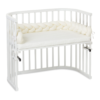 Babybay flätad sänggrind ivory