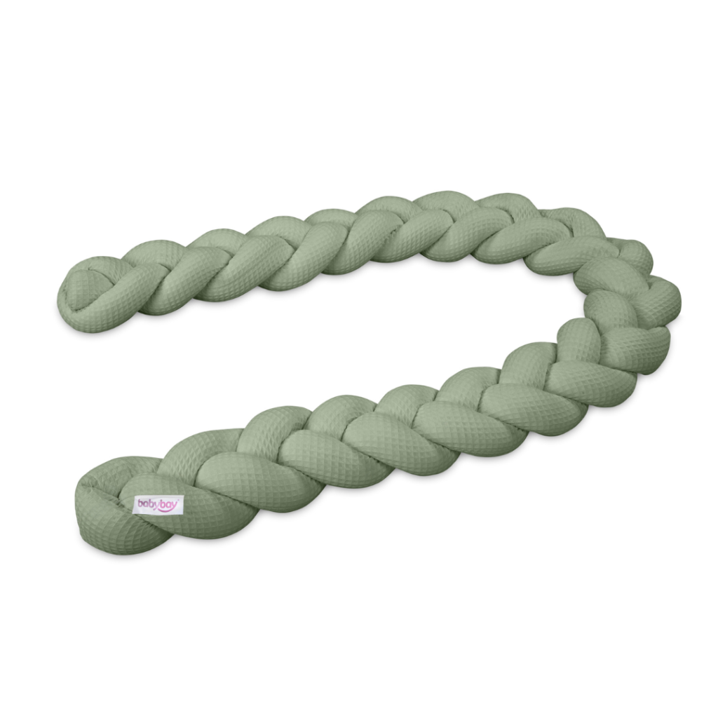 babybay flettet sengerand jade green