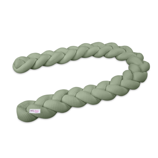 babybay flettet sengerand jade green
