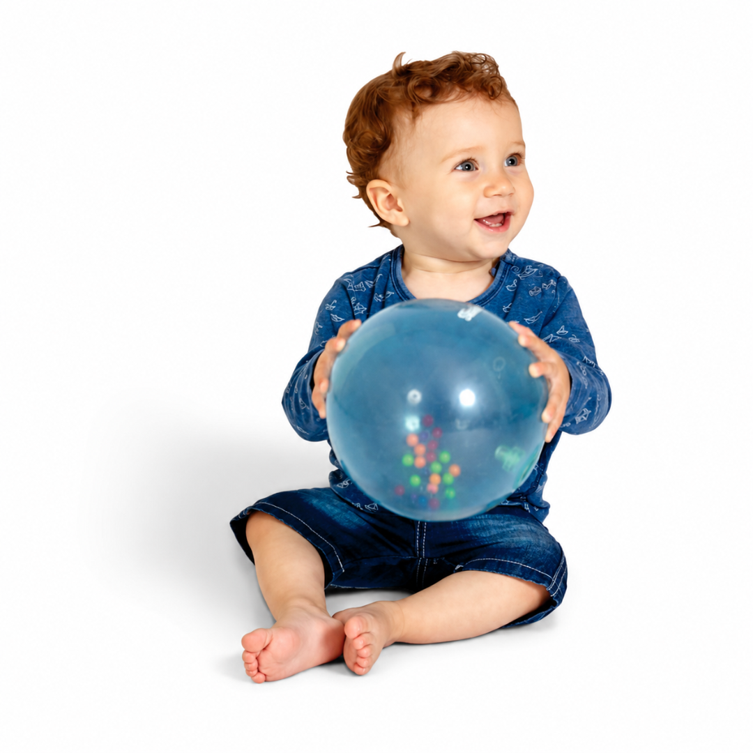 Edushape Regnbue bold med bolde indeni 18 cm