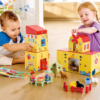 Hape Farm Set med stapelbara lådor 87-3438