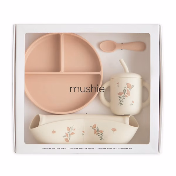 Mushie Silicone Feeding Toddler Set barnservis