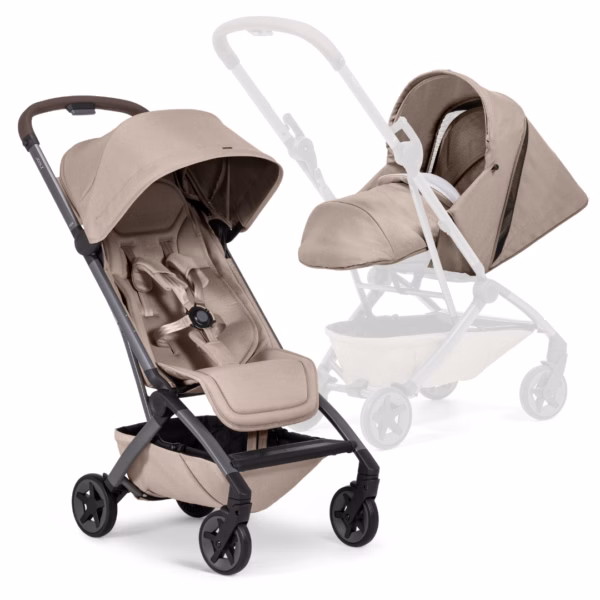 joolz aer2 klapvogn og nest to seat bundle