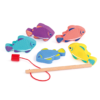 Sjovt magnetisk fiskespil til badekar, pool og vandleg. Fang fiskene med fiskestangen og styrk finmotorik, sanser og koncentration fra 18 mdr.