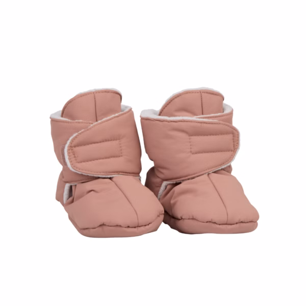 Voksi babytossor, varma tofflor, blushrosa