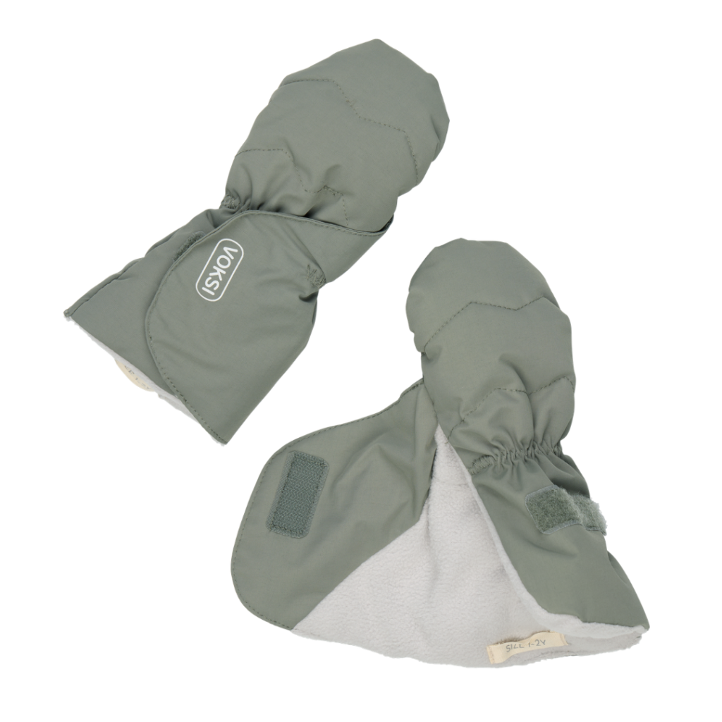 Voksi Baby Mittens varma vantar 2026 Meadow Green