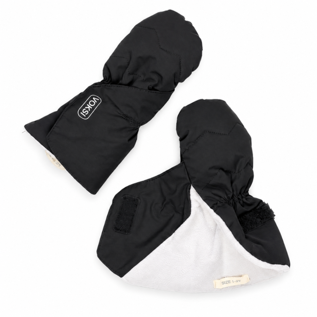 Voksi Baby Mittens varma vantar 2026 svart