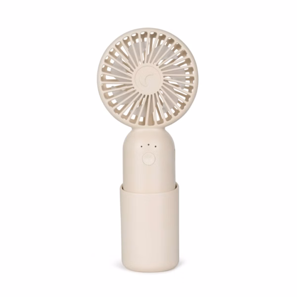 Moonboon Mini-fläkt med klämfäste, krämvit