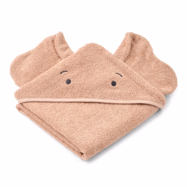 Liewood Albert handduk med huva, Hippo Dove Blue (Kopier)