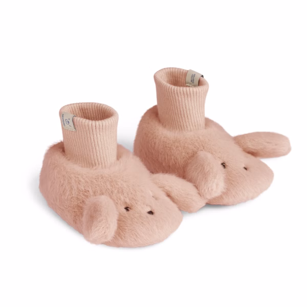 Liewood LW20240 Beth Rabbit mjuka tofflor i ljus toskansk