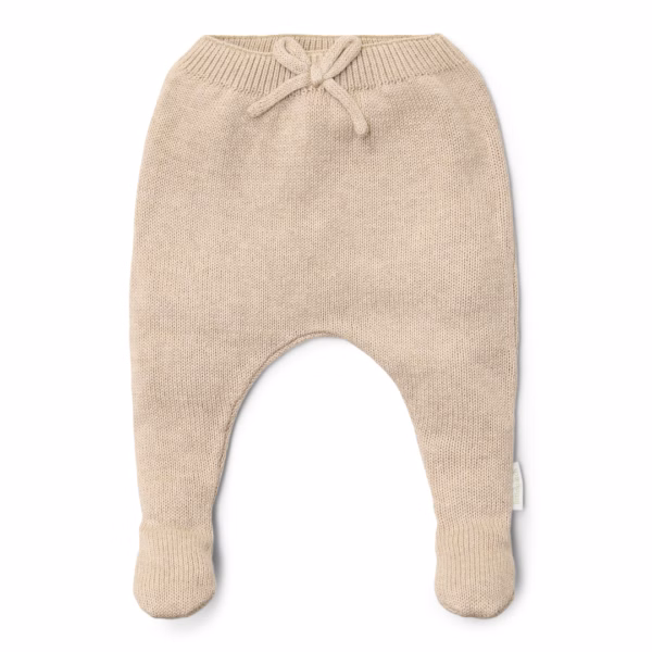 Little Dutch – Stickade byxor – Soft Beige Melee