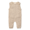 Little Dutch – Stickad overall – Soft Beige Melee