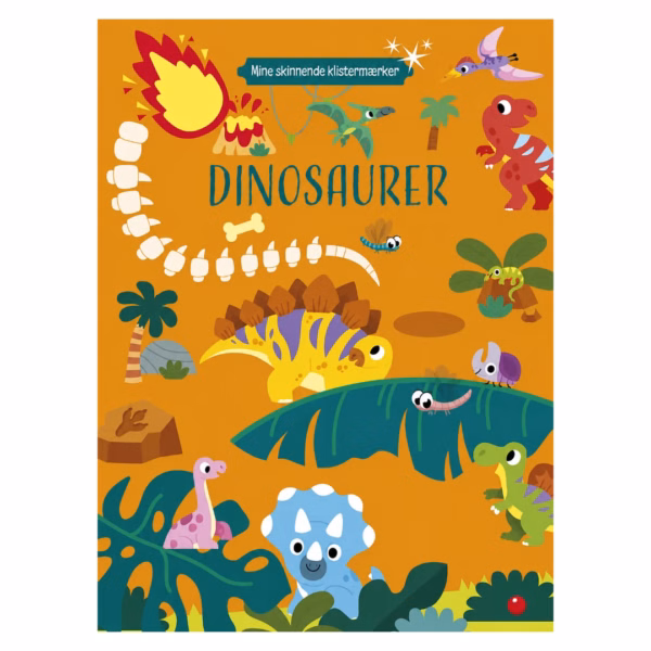 Mina glänsande klistermärken med dinosaurier