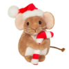 Teddy Hermann – Julmus med Bismarck-käpp, 11 cm