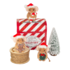 Teddy Hermann – Julmus med Bismarck-käpp, 11 cm