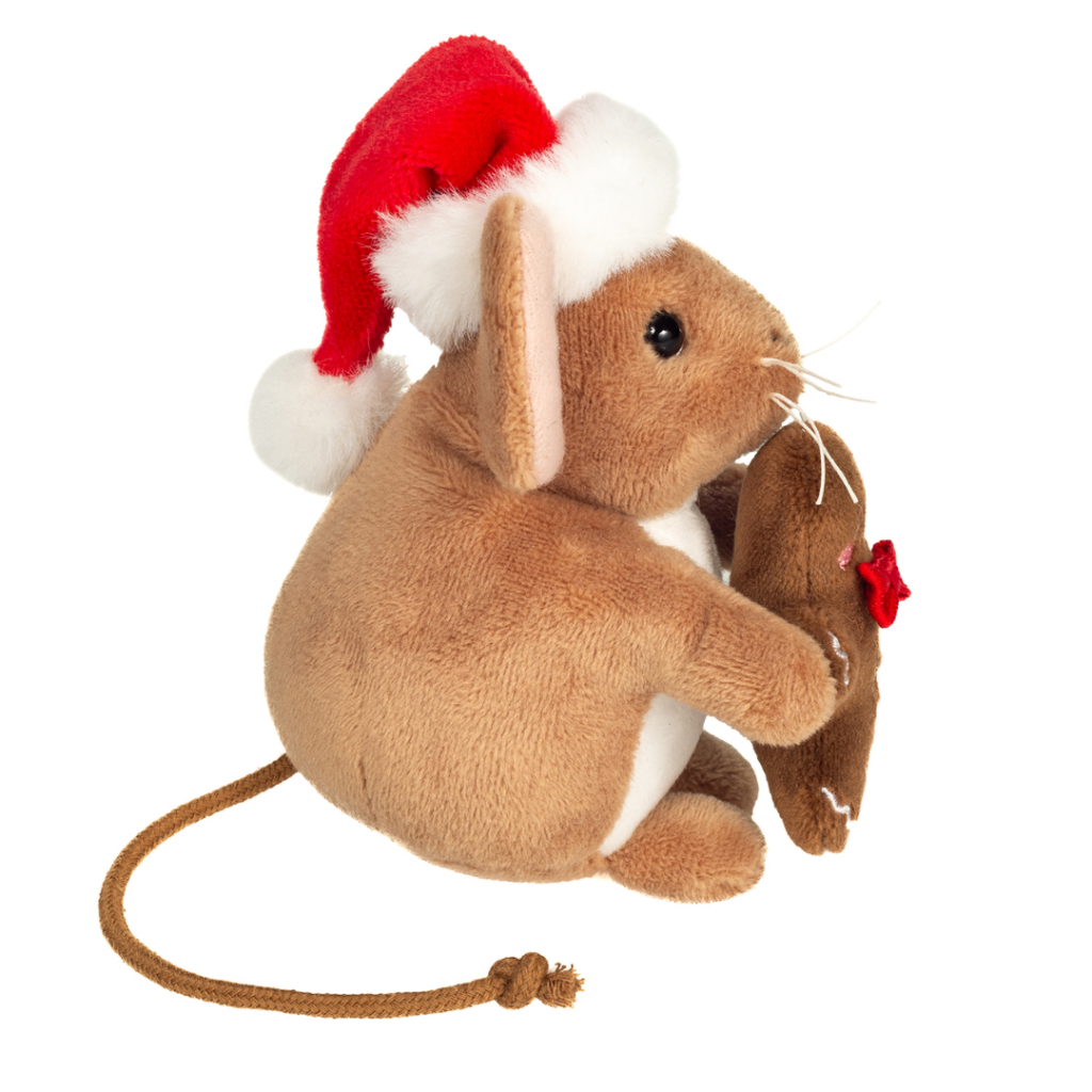 Teddy Hermann – Julmus med pepparkaksgubbe, 11 cm
