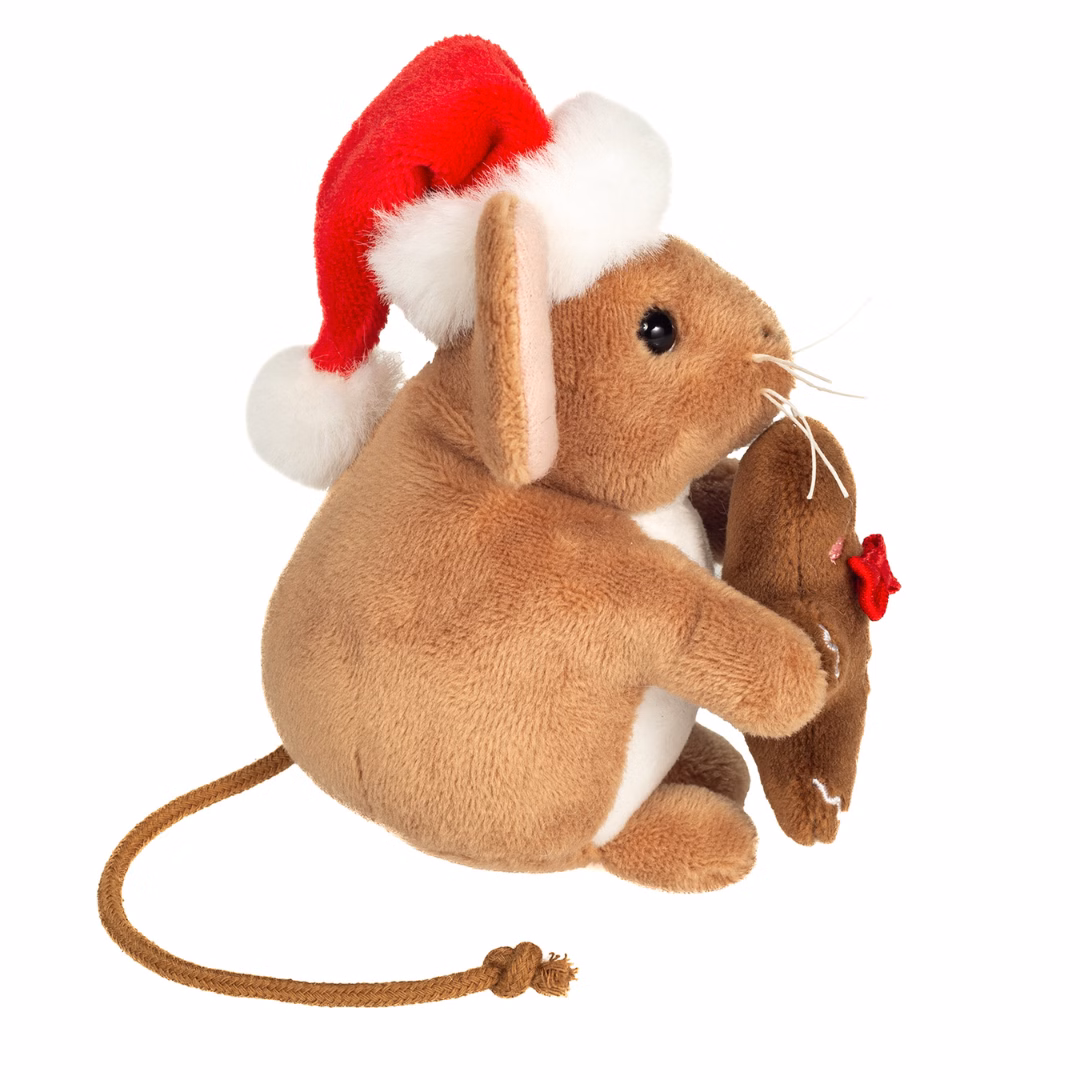 Teddy Hermann - Julemus med peberkagemand 11 cm