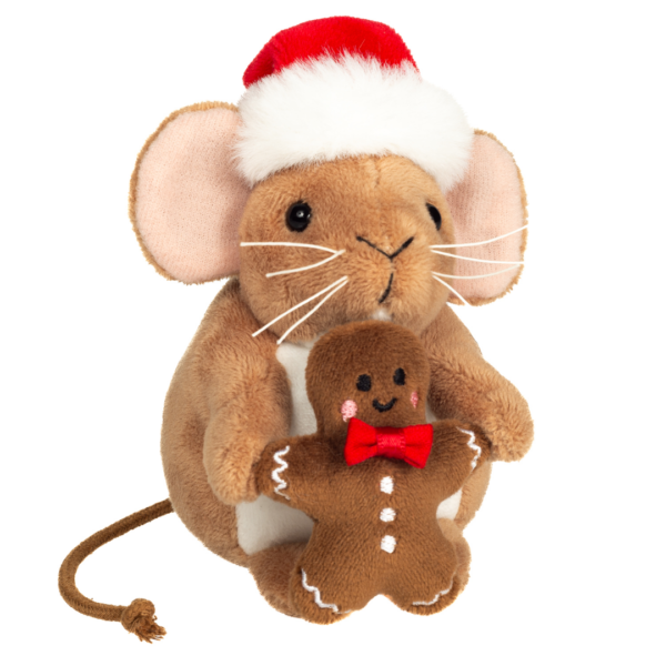 Teddy Hermann – Julmus med pepparkaksgubbe, 11 cm
