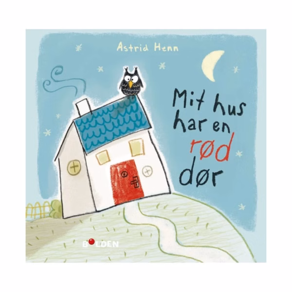 mit hus har en rød dør