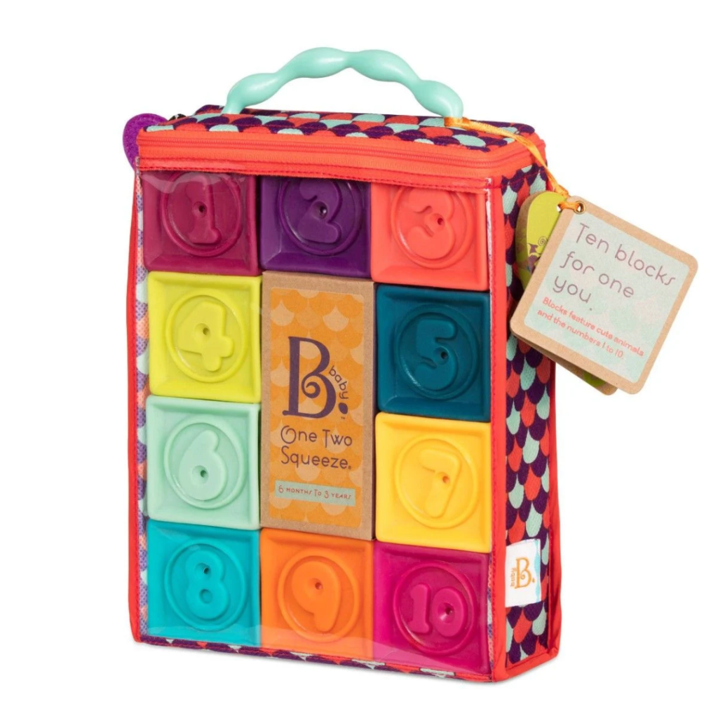 B. Toys One Two Squeeze-klossar – mint