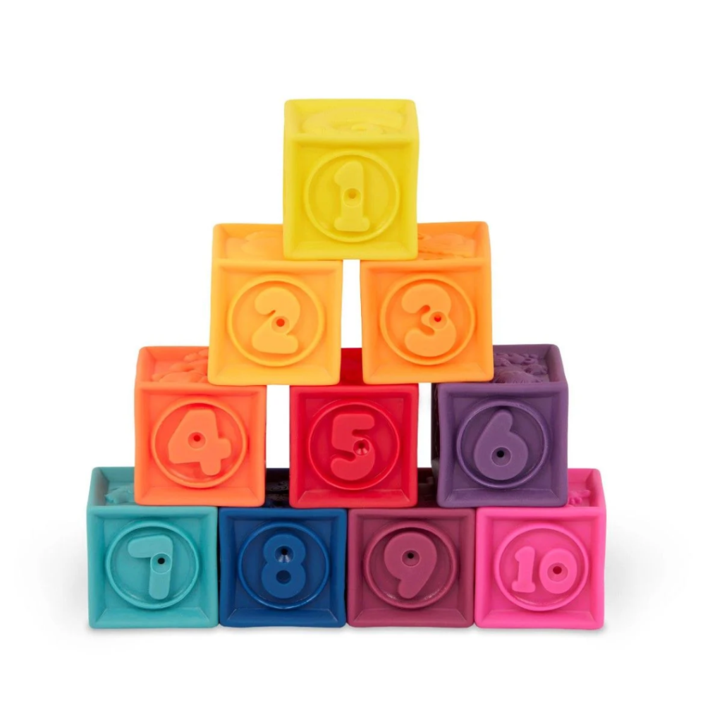 B. Toys One Two Squeeze-klossar – orange