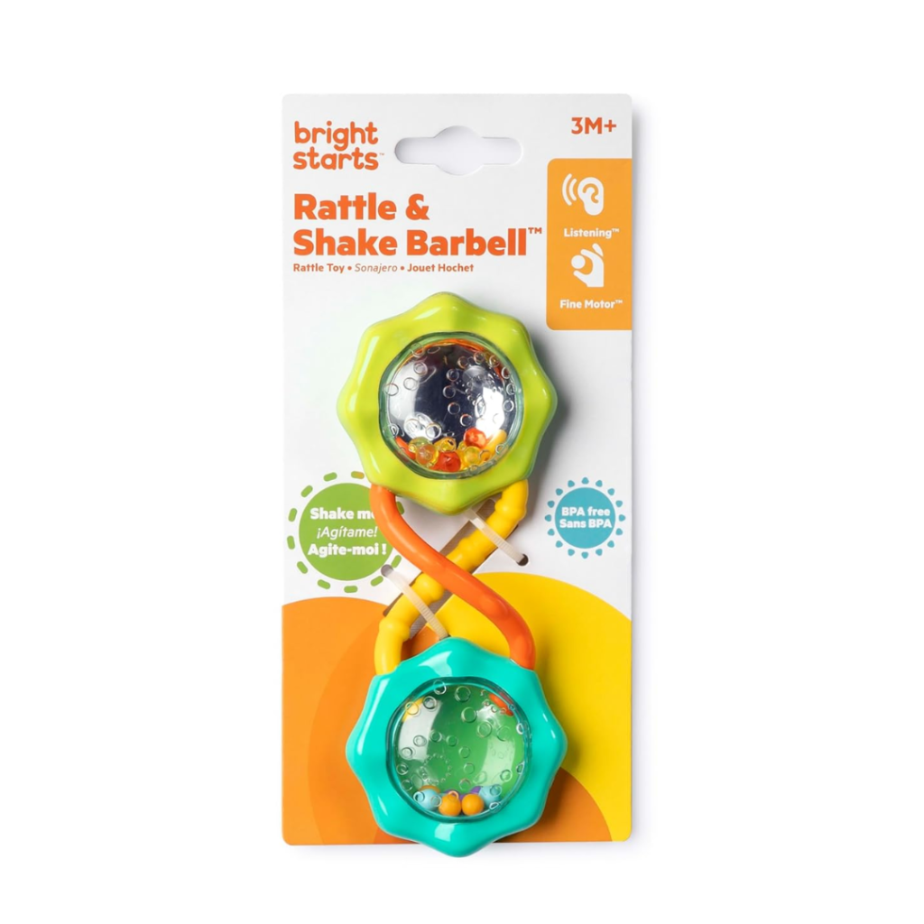 Bright Starts Rangle – Rattle and Shake Barbell – Grön