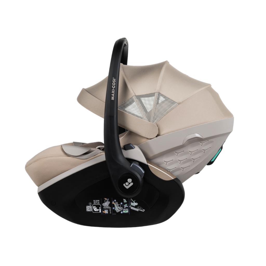 Joolz x Maxi-Cosi Pebble Slide Pro bilbarnstol, sandfärgad taupe