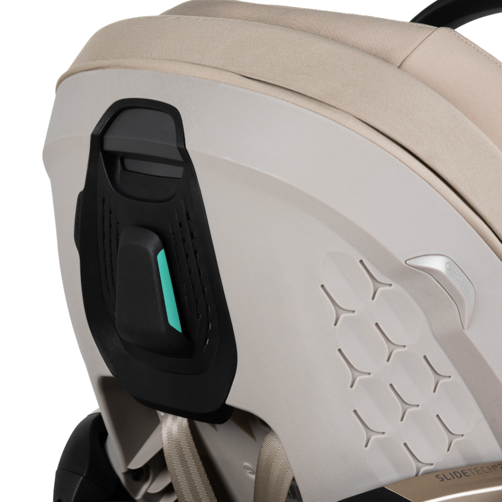 Joolz x Maxi-Cosi Pebble Slide Pro bilbarnstol, sandfärgad taupe