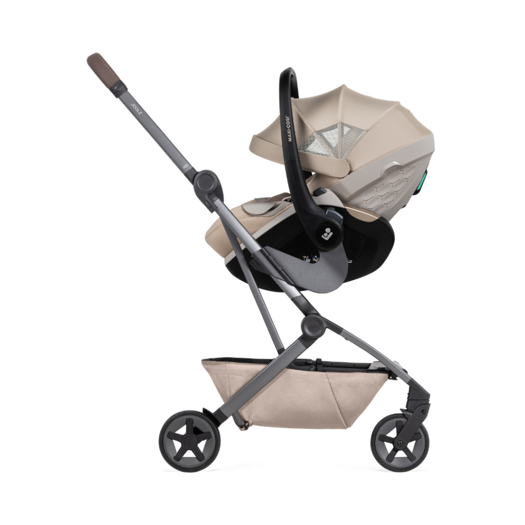 Joolz x Maxi-Cosi Pebble Slide Pro bilbarnstol, färg: sandy taupe, aer2