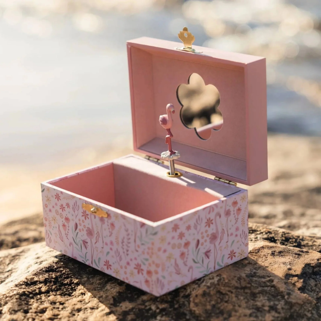 Little Dutch – Musikaliskt smyckeskrin Flamingo – Safari Friends