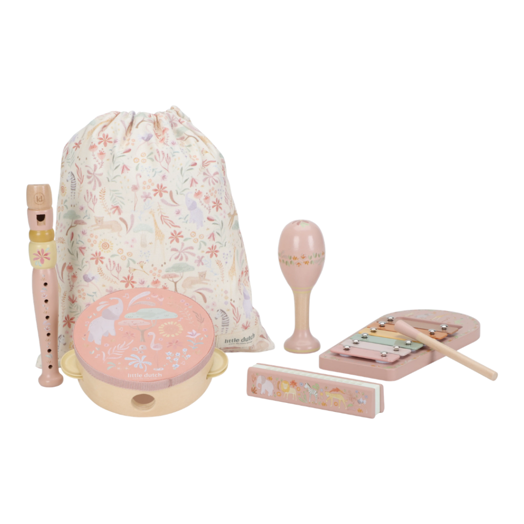 Little Dutch – Musiksats – Rosa – Safari Friends