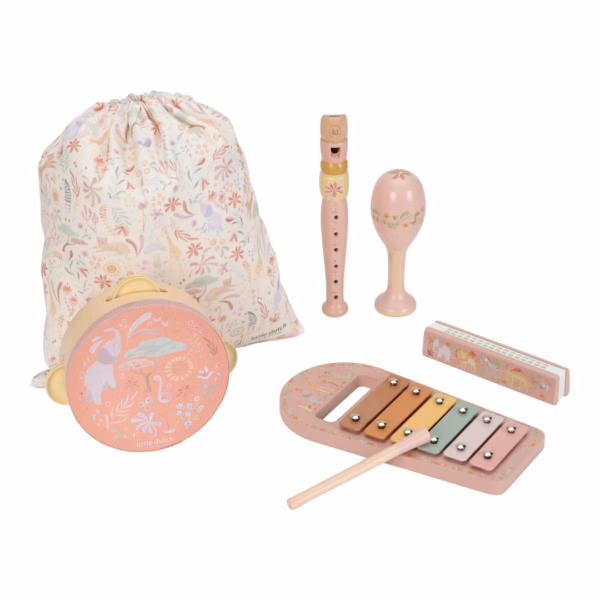 Little Dutch – Musiksats – Rosa – Safari Friends