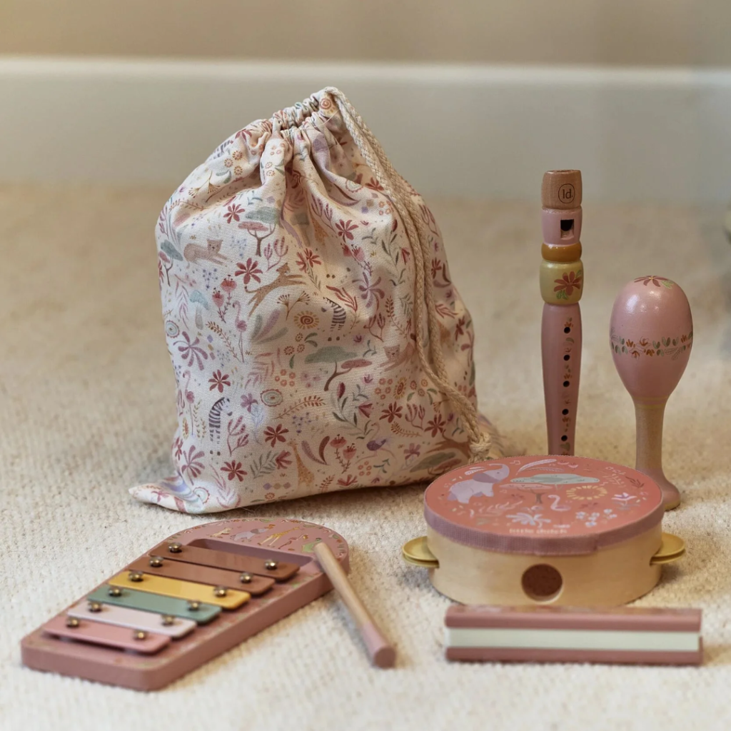 Little Dutch – Musiksats – Rosa – Safari Friends