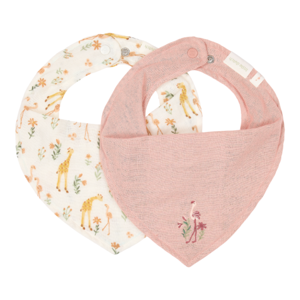 Little Dutch Bandana-haklapp, 2-pack – Blooming Safari