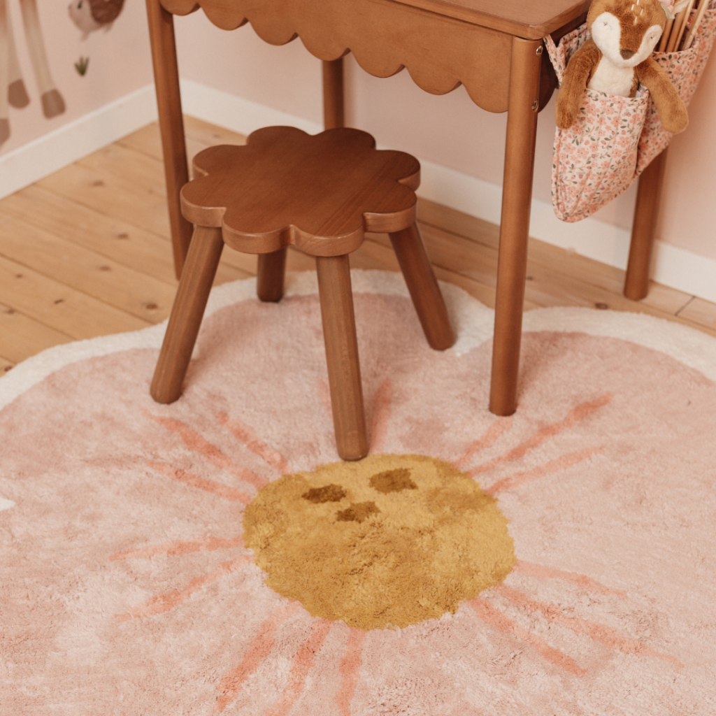 Little Dutch – Blommformad matta med latexbaksida